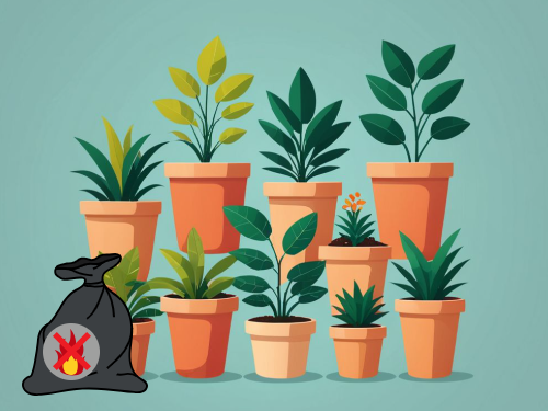 불연성쓰레기봉투-화분모음