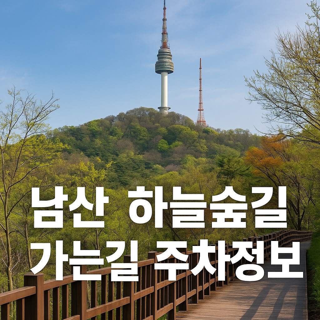 남산 하늘숲길 가는길 주차장 정보 안내