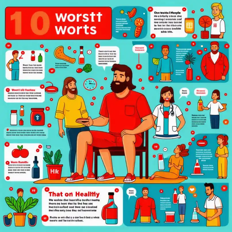 나도 모르게 건강을 해치는 최악의 생활 습관 10가지