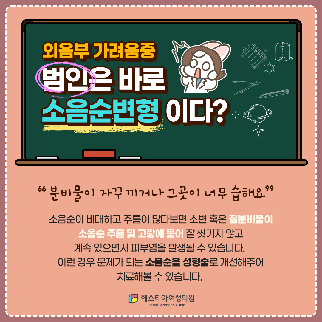 Y존외음부가려움증
소음순변형