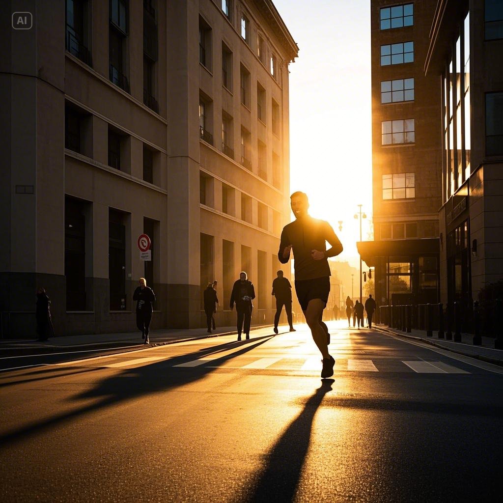 아침 런닝으로 건강관리