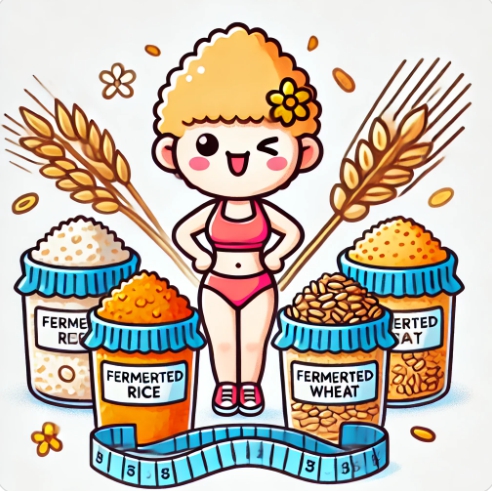 곡물과 다이어트를 표현한 이미지