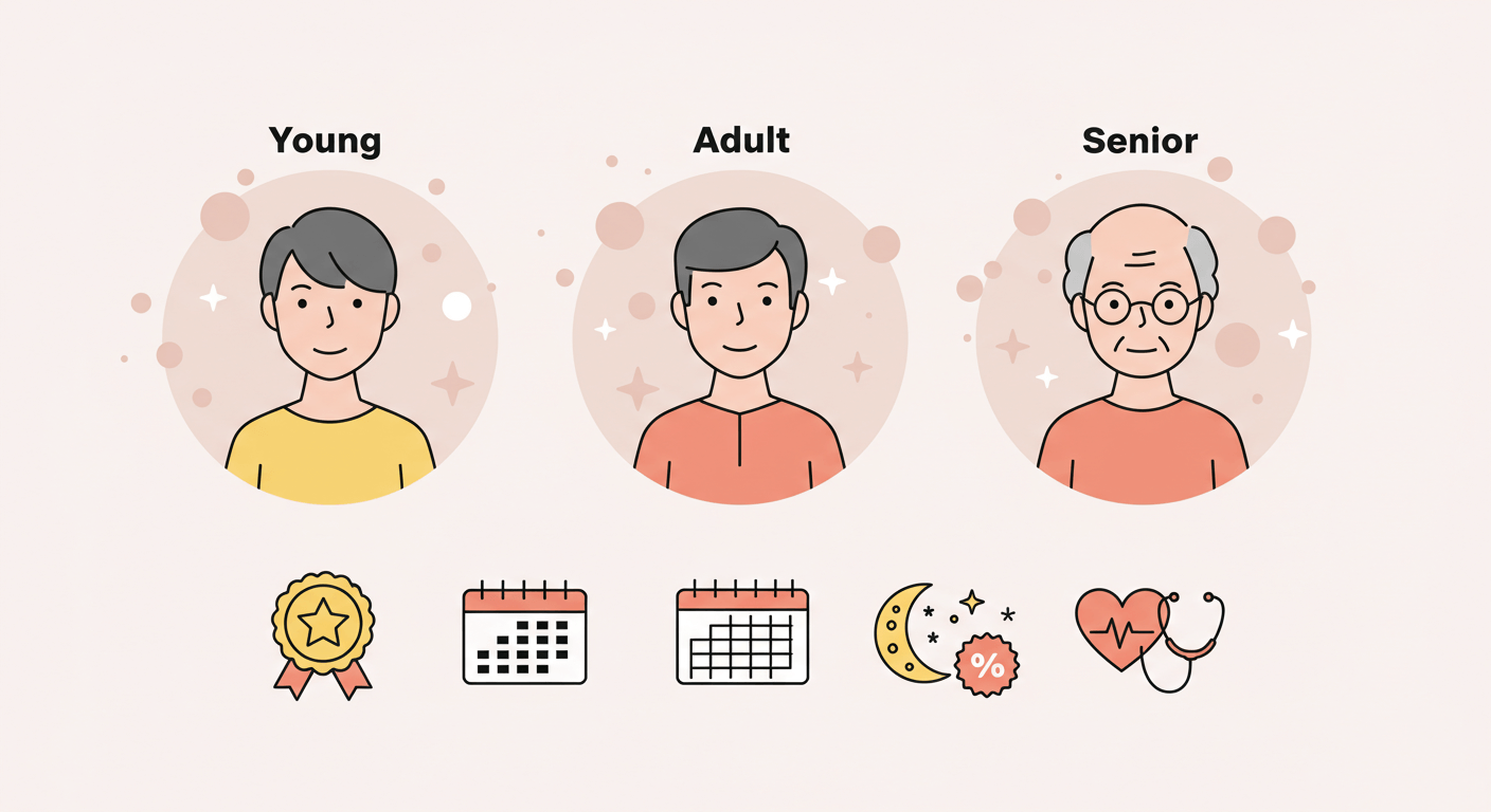 2. 연령대별 보험료 차이와 특징 (연령)