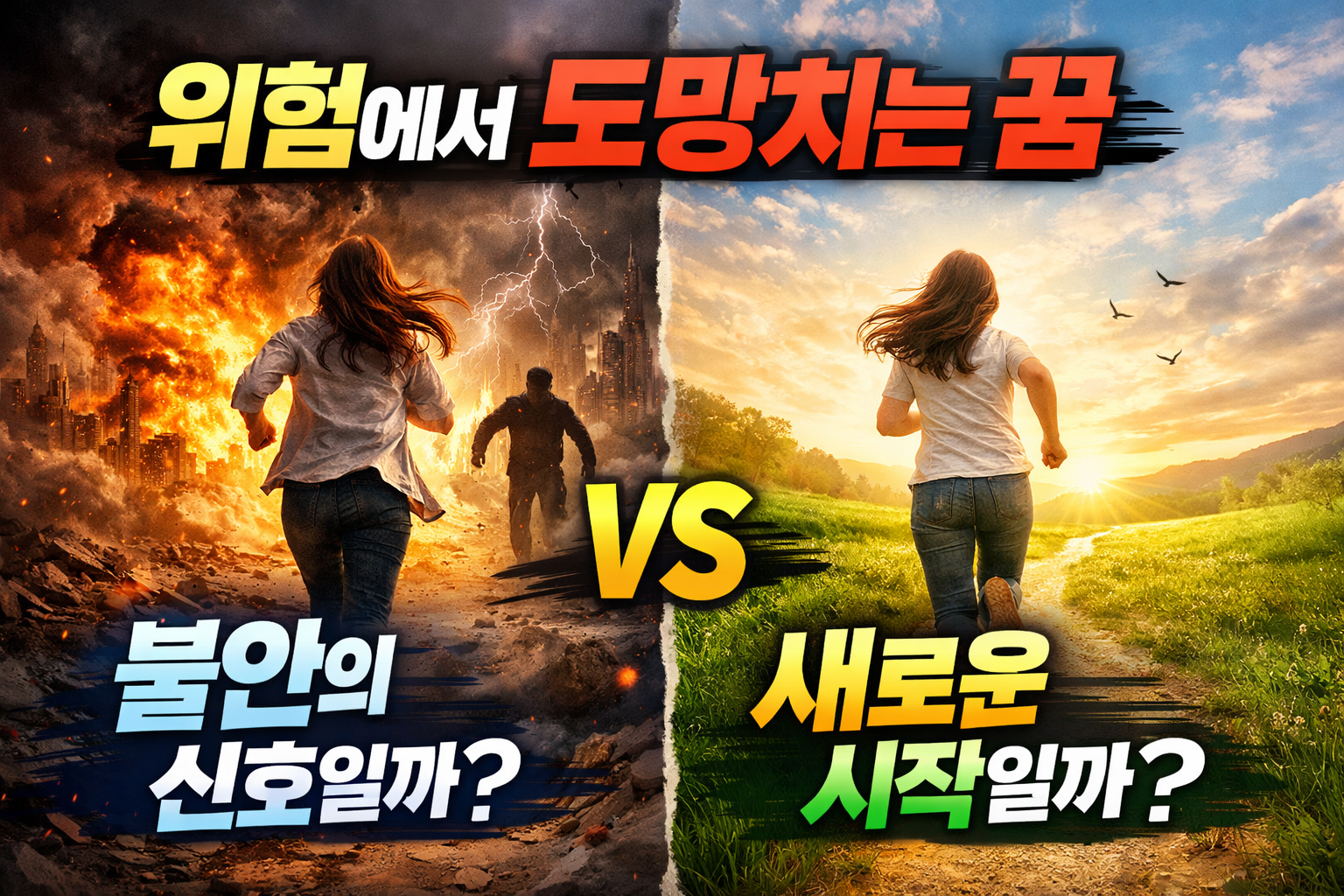 위험에서 도망치는 꿈