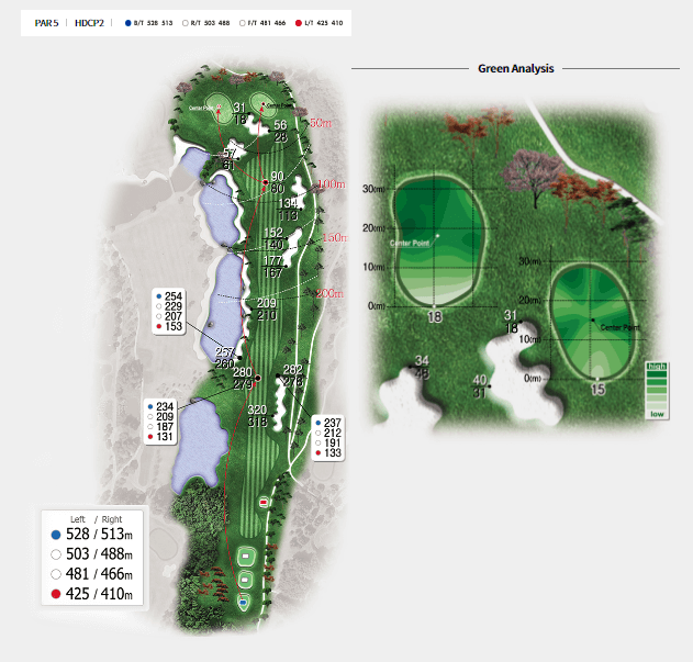 라데나 골프클럽 코스공략도 18