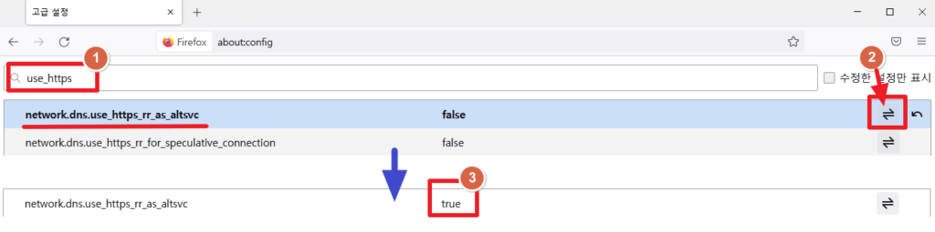Firefox로 차단된 사이트 접속하는 방법 (ESNI설정 및 ECH설정)