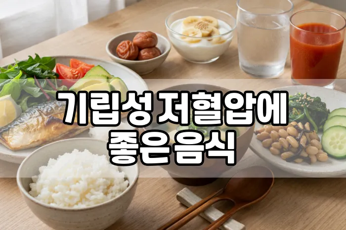 기립성 저혈압에 좋은 음식