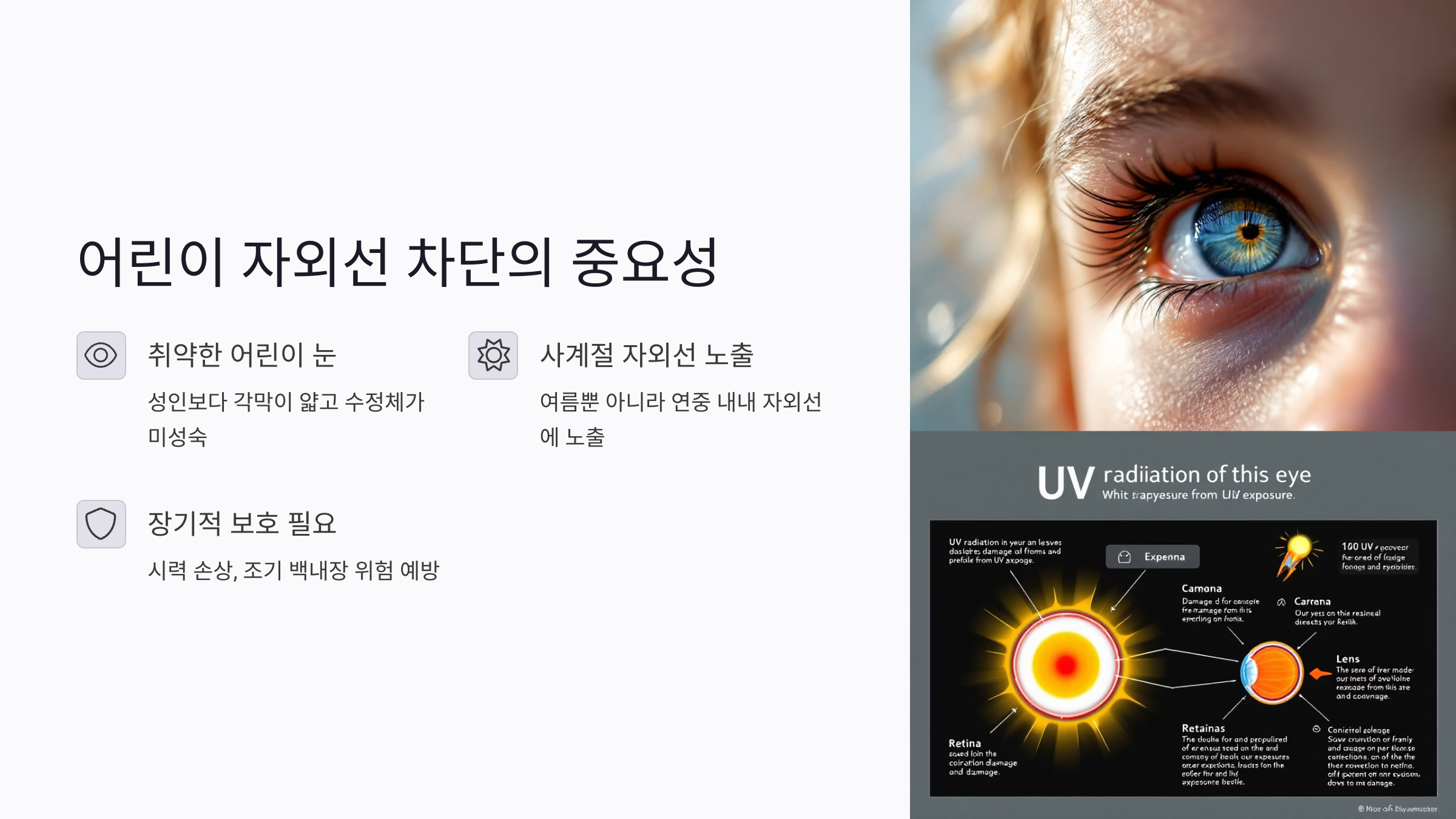 어린이 자외선 차단, 눈 건강을 지키는 이유