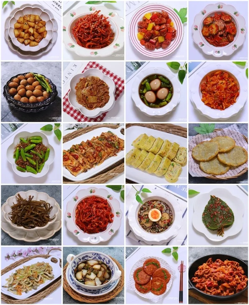 반찬 종류 50가지 정리 나물반찬과 마른반찬 한눈에 보기_1