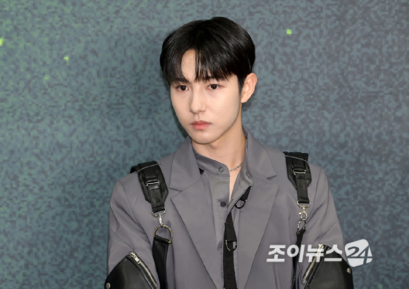 그룹 NCT 드림 런쥔이 8일 오후 서울 송파구 잠실 주경기장에서 열린 NCT DREAM 두 번째 단독 콘서트 'THE DREAM SHOW2 - In A DREAM'(더 드림 쇼2 - 인 어 드림) 기자회견에 참석하고 있다. [사진=정소희 기자]