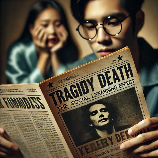 미디어,보도,자살률,상승,극단적 선택,ㅂ보도,보도 방식,유명인,미국,행동 모델