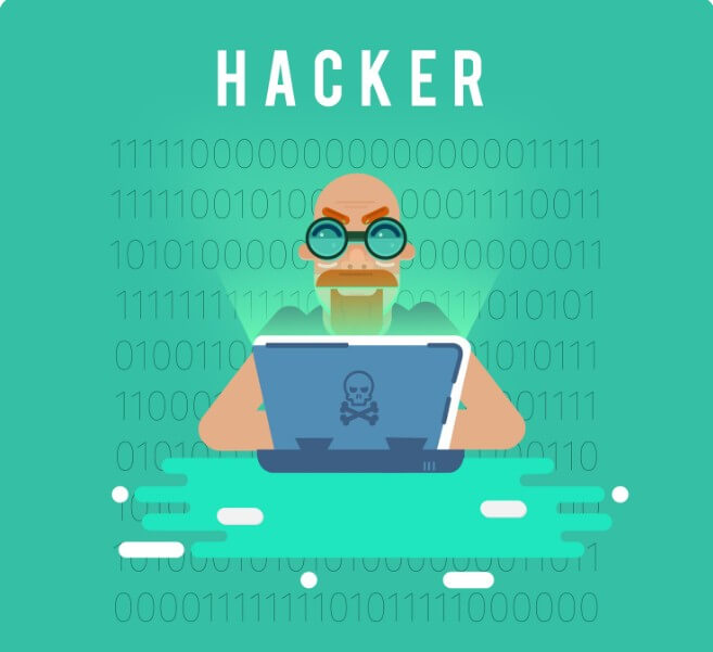 해커가 해킹하는 모습