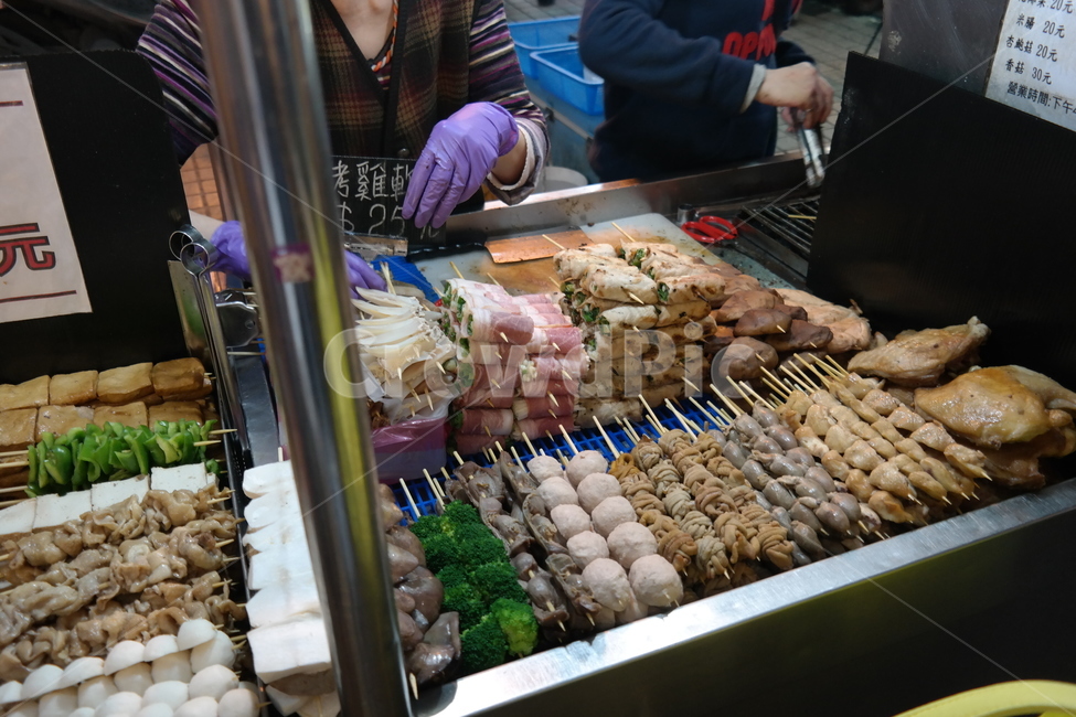 스린야시장 꼬치