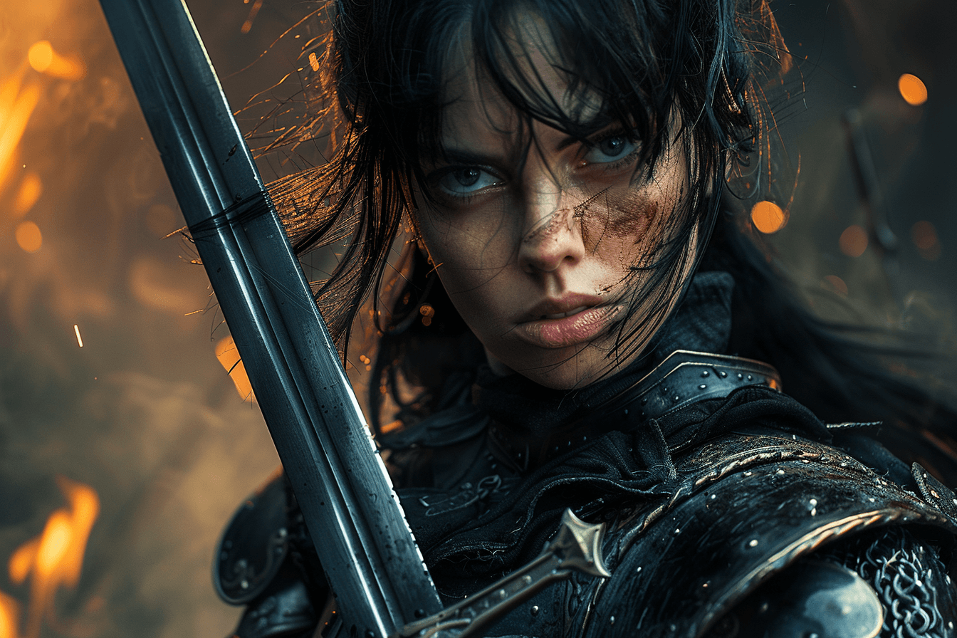 갑옷을-입고-검을-들고-있는-여전사