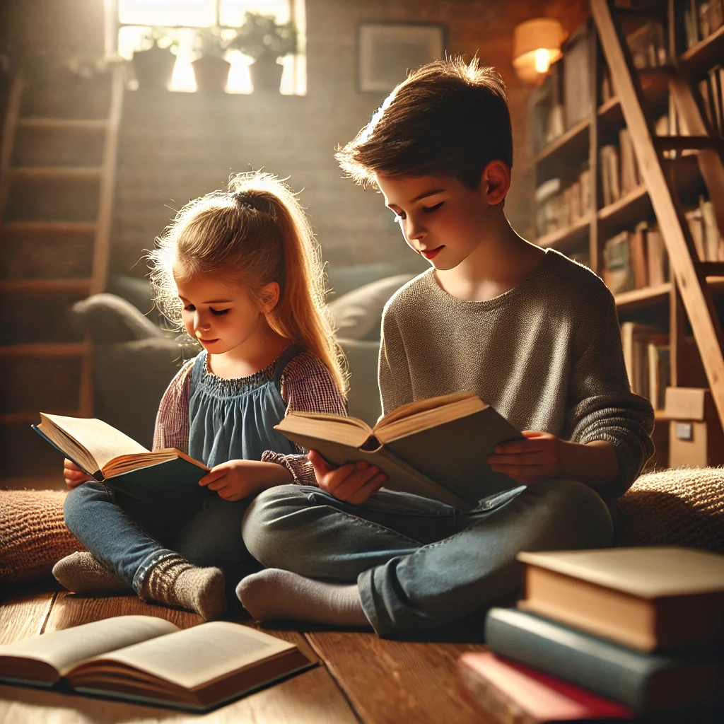 독서하는 어린이