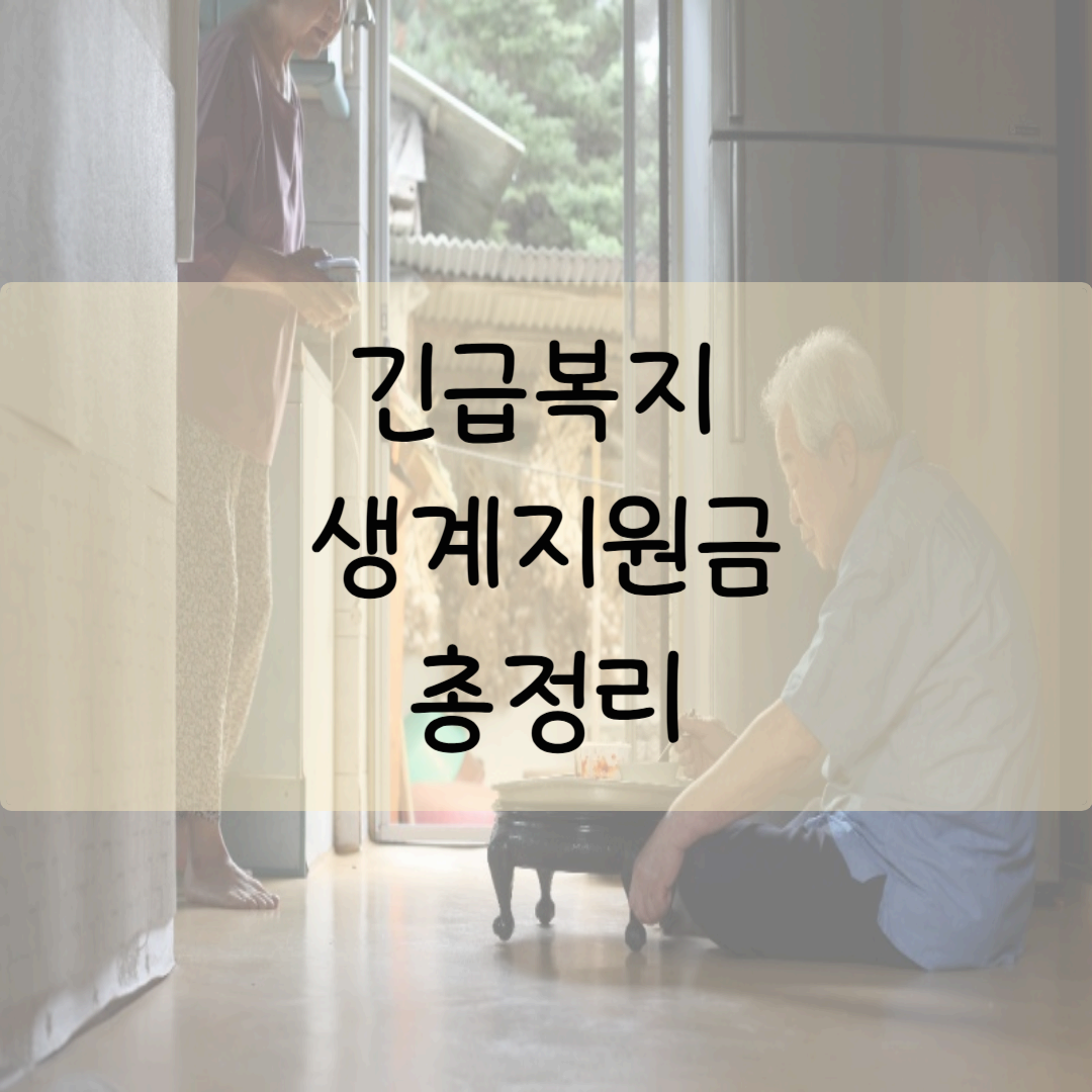 2025년 5월 긴급생계지원금 지급 신청 대상자 총정리 (지역별 링크 포함)