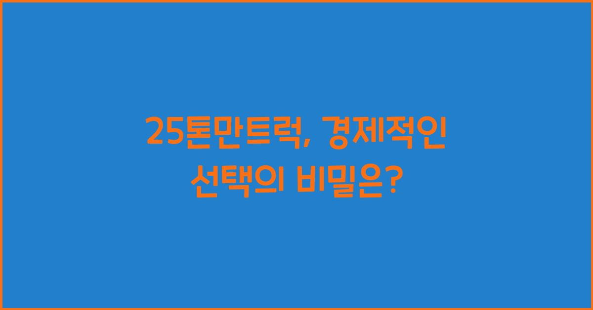 25톤만트럭