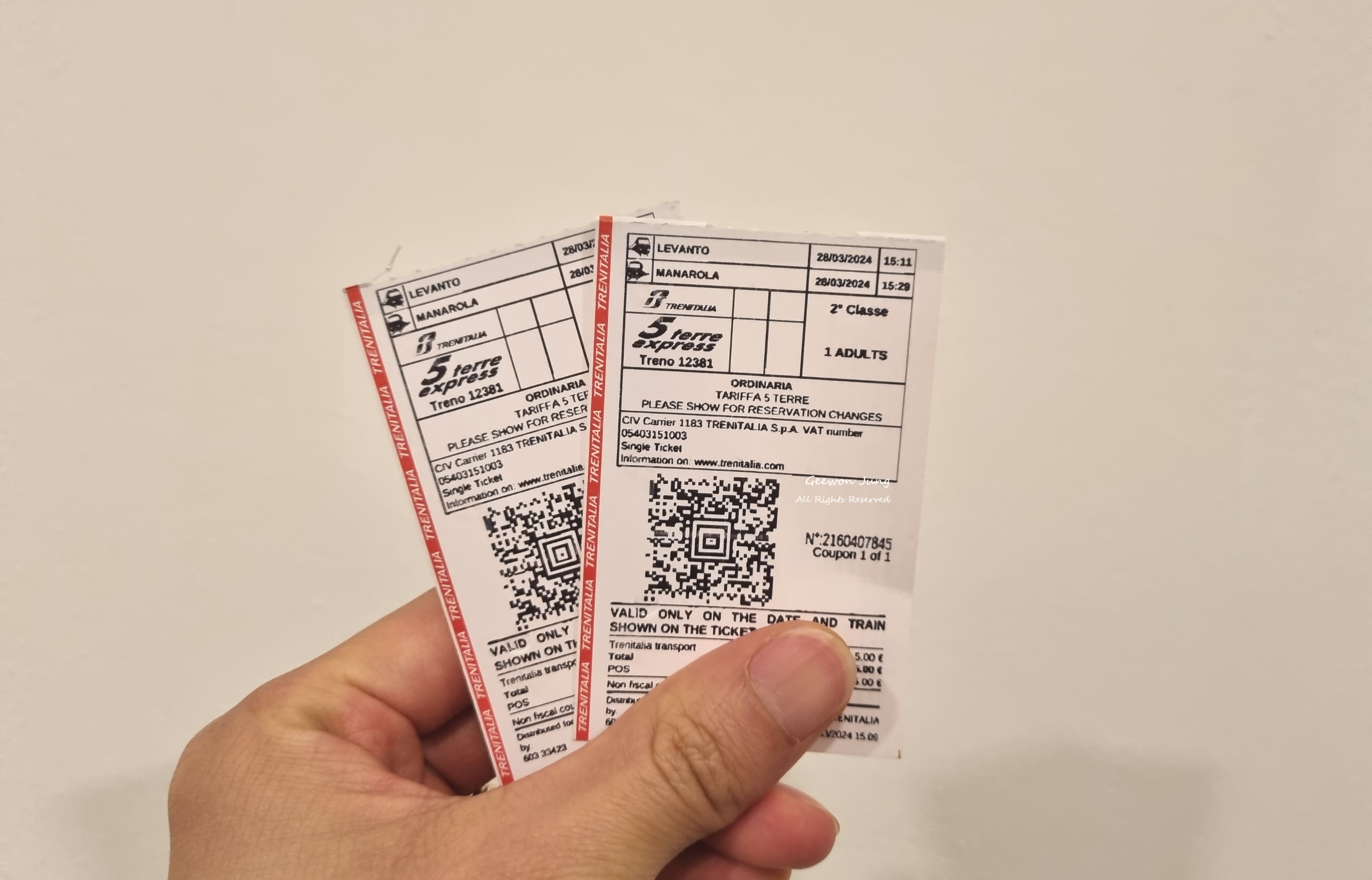 트랜이탈리아 기차표