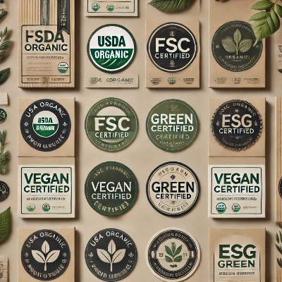 USDA 유기농 인증, FSC 인증, 비건 인증, EWG 그린 등급