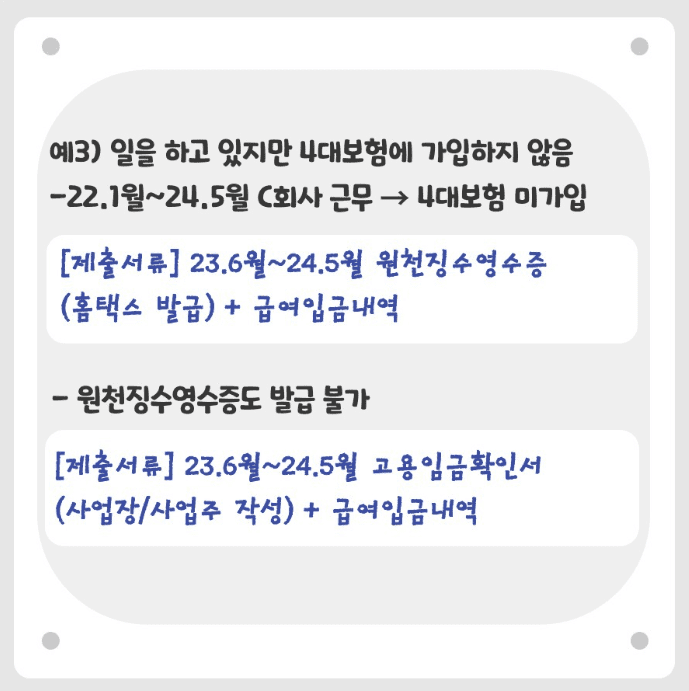 2024 희망두배 청년통장 신청 자격, 근로소득 계산방법, 근로증빙서류 안내