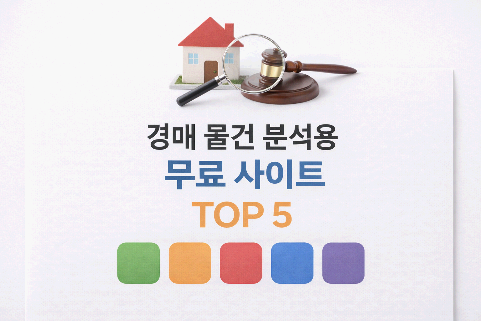 경매 물건 분석용 무료 사이트 TOP 5