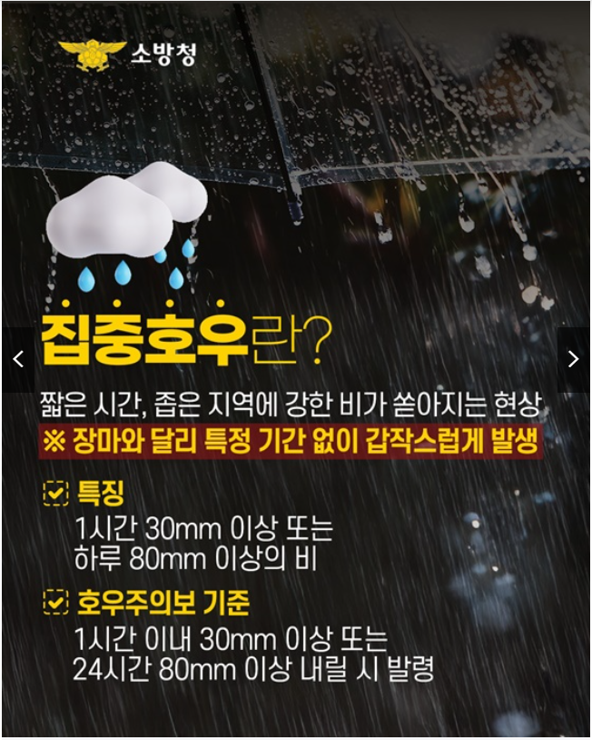 집중호우 시 행동요령 완벽 가이드