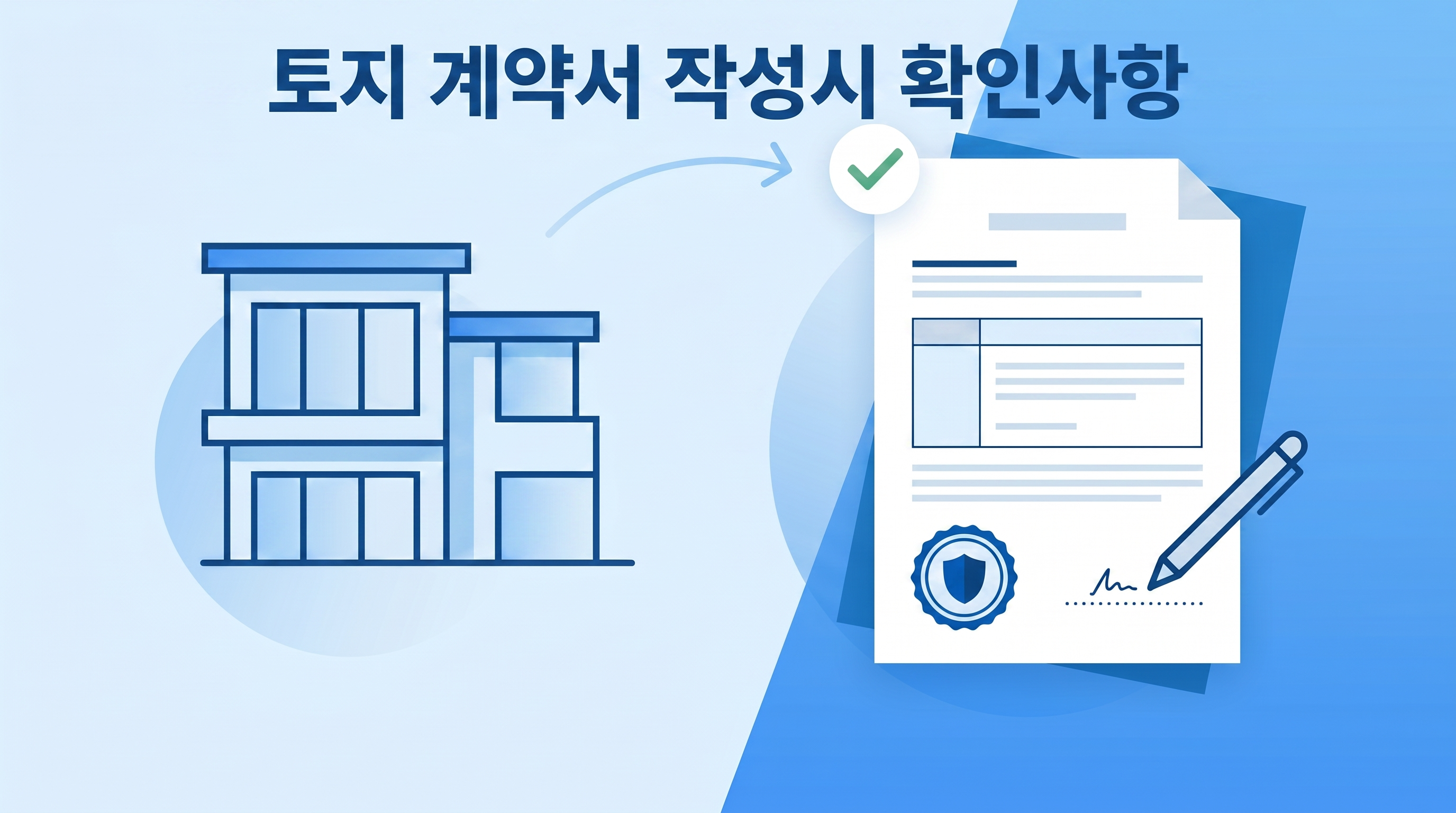 토지계약서 작성시 확인사항