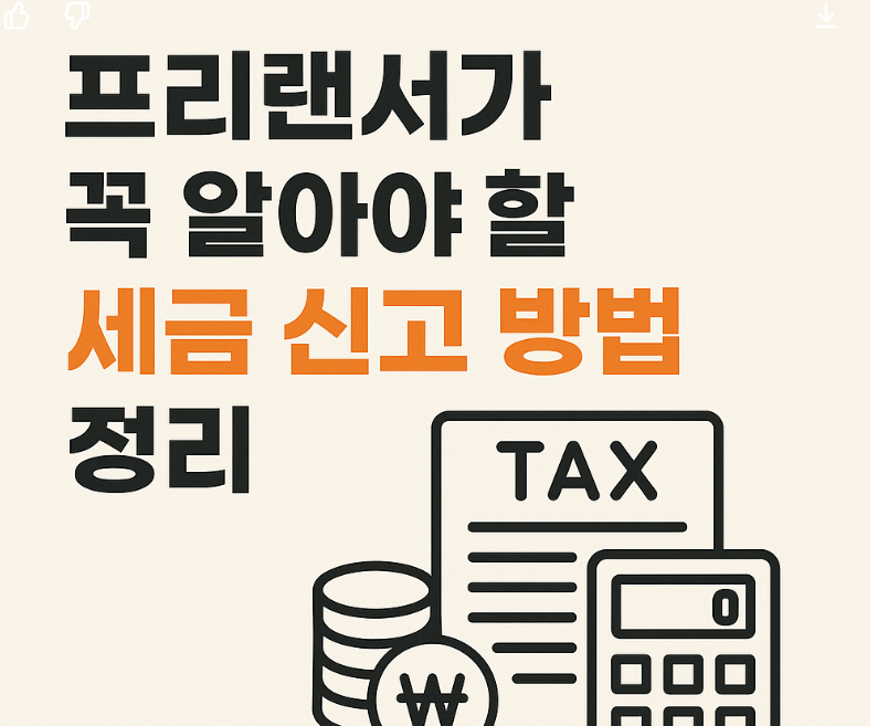 프리랜서가 꼭 알아야 할 세금 신고 방법 정리 관련된 이미지