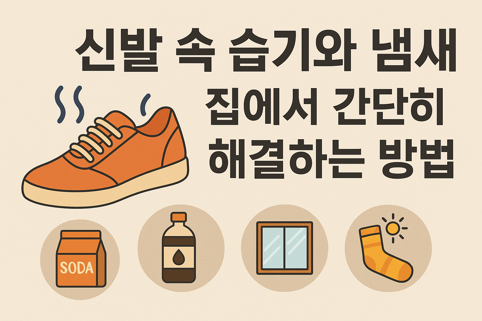 신발 냄새 제거 방법 이미지
