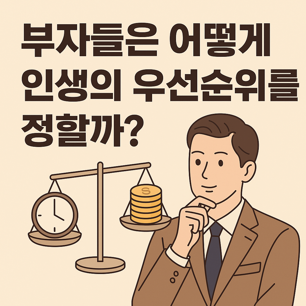 부자들은 어떻게 인생의 우선순위를 정할까?