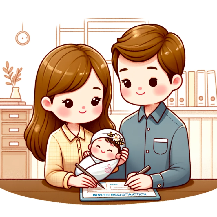 출생신고-하는모습