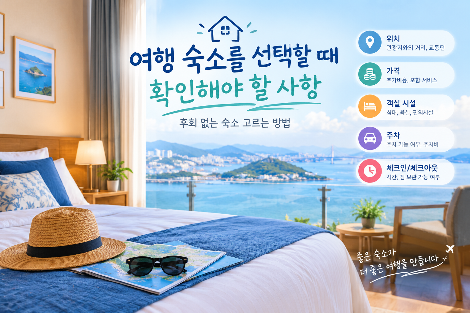 여행 숙소를 선택할 때 확인해야 할 사항