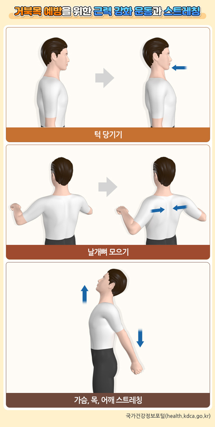 [직장인을 위한 건강] 실천법: 거북목·손목·눈 피로 이제 그만!