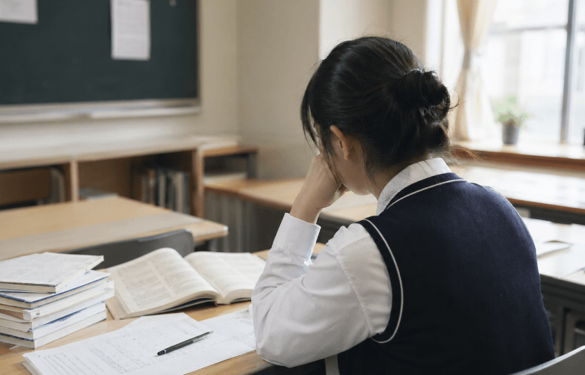 내신4등급 학생이 고민하는 모습