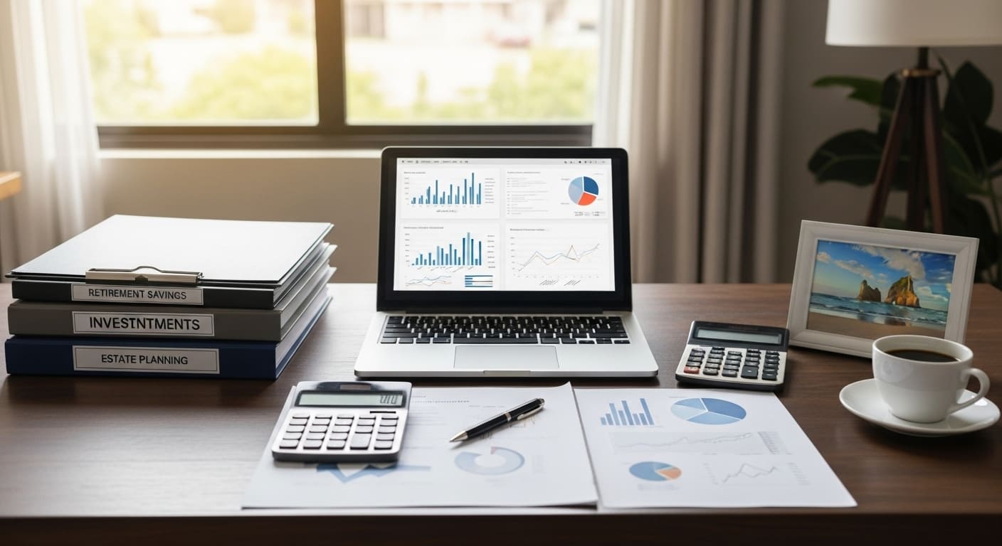 은행 창구에서 상담받는 장면