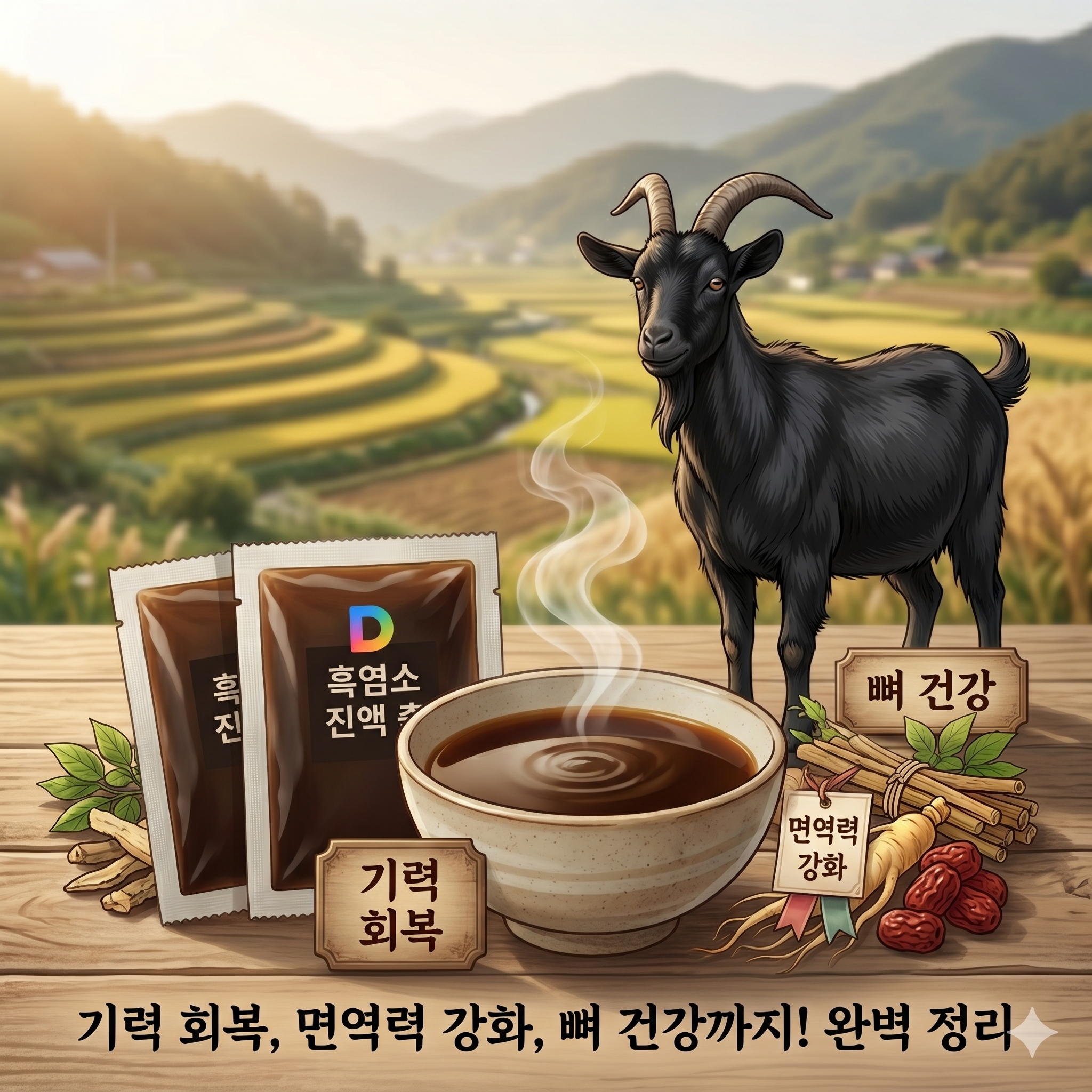 기력 회복의 상징, 흑염소 진액 효능과 부작용까지 꼼꼼히 알아보기