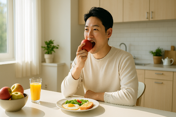 아침 사과가 금인 이유? 혈당 조절부터 항산화까지, 사과 제대로 먹는 법