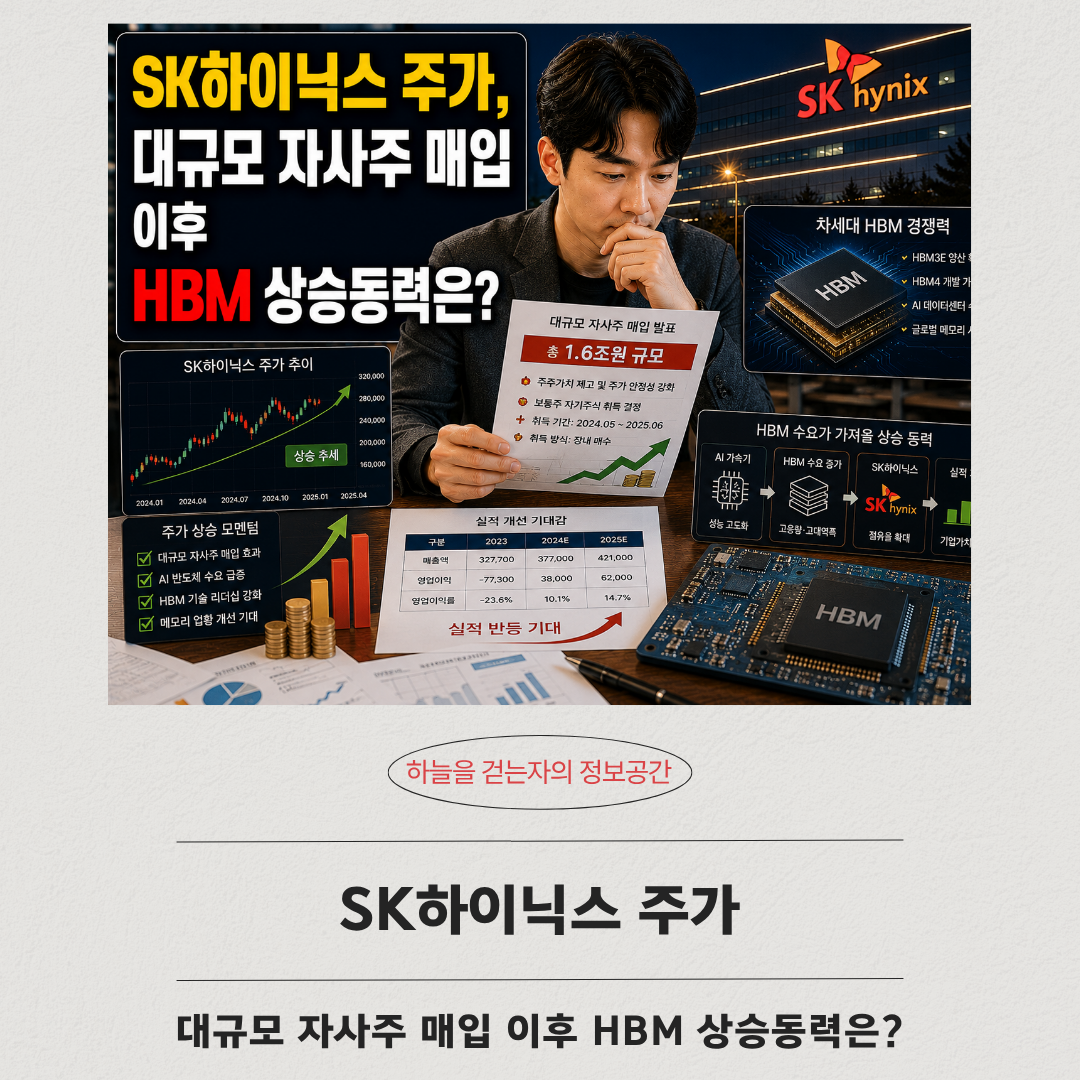 SK하이닉스 주가, 대규모 자사주 매입 이후 HBM 상승동력은?