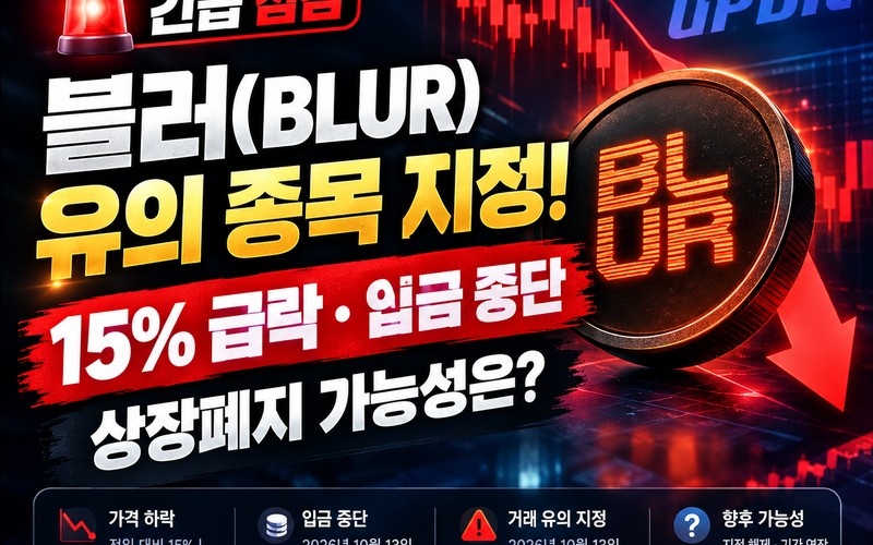 블러 코인 상장폐지 될까? 업비트 유의 종목 지정 사유와 향후 일정 총정