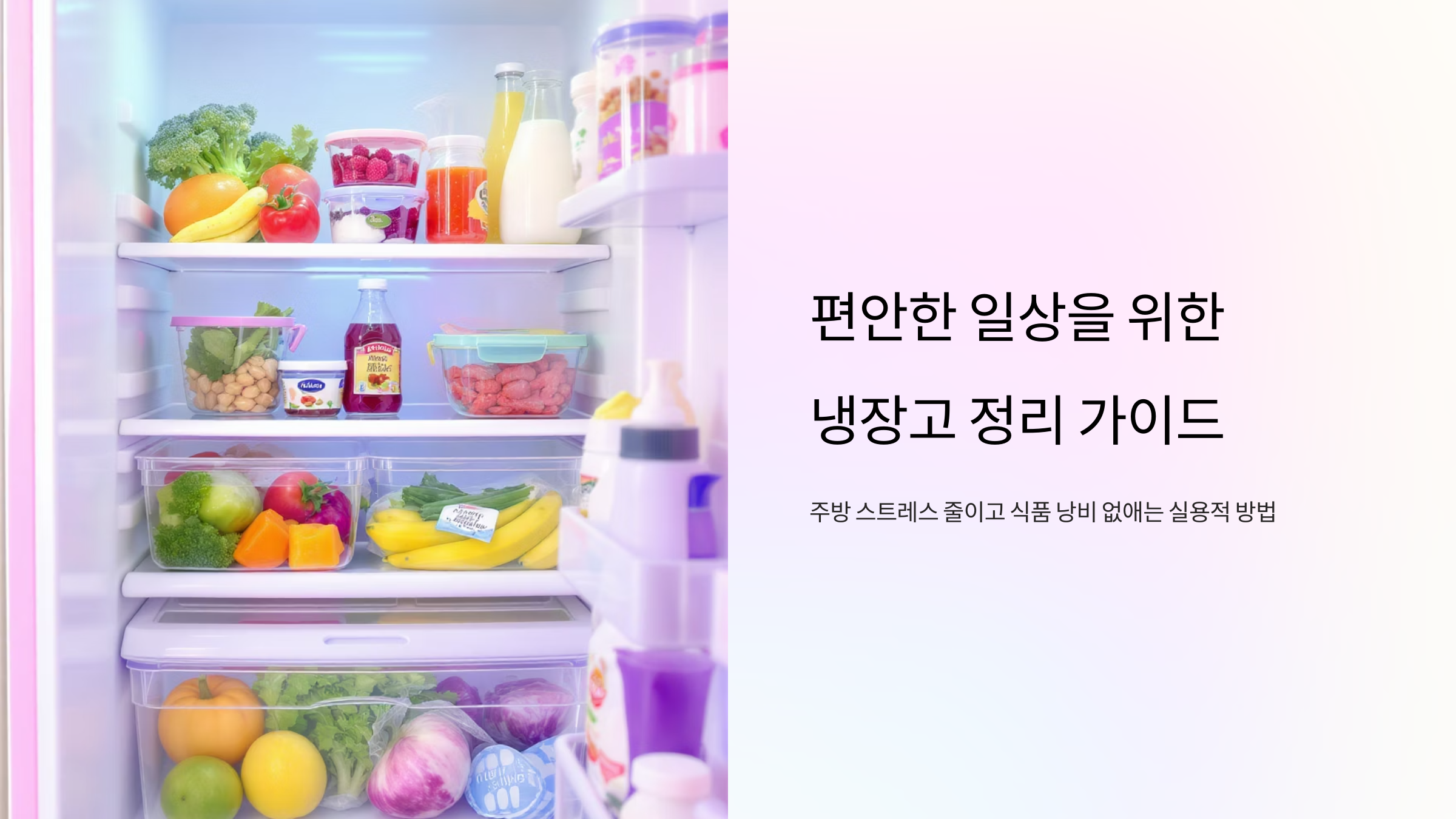 냉장고 정리로 매일 행복해지는 7가지 방법