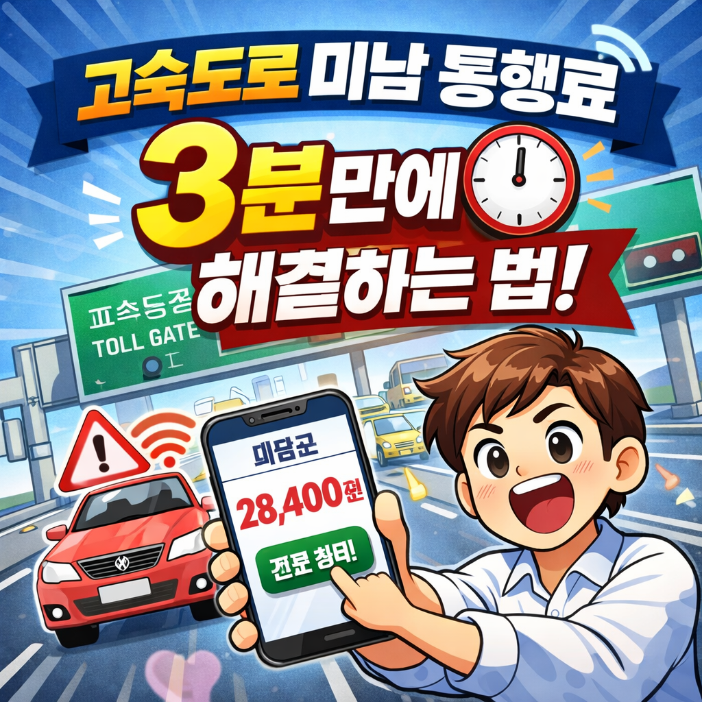 고속도로 미납 통행료 납부하러 가기