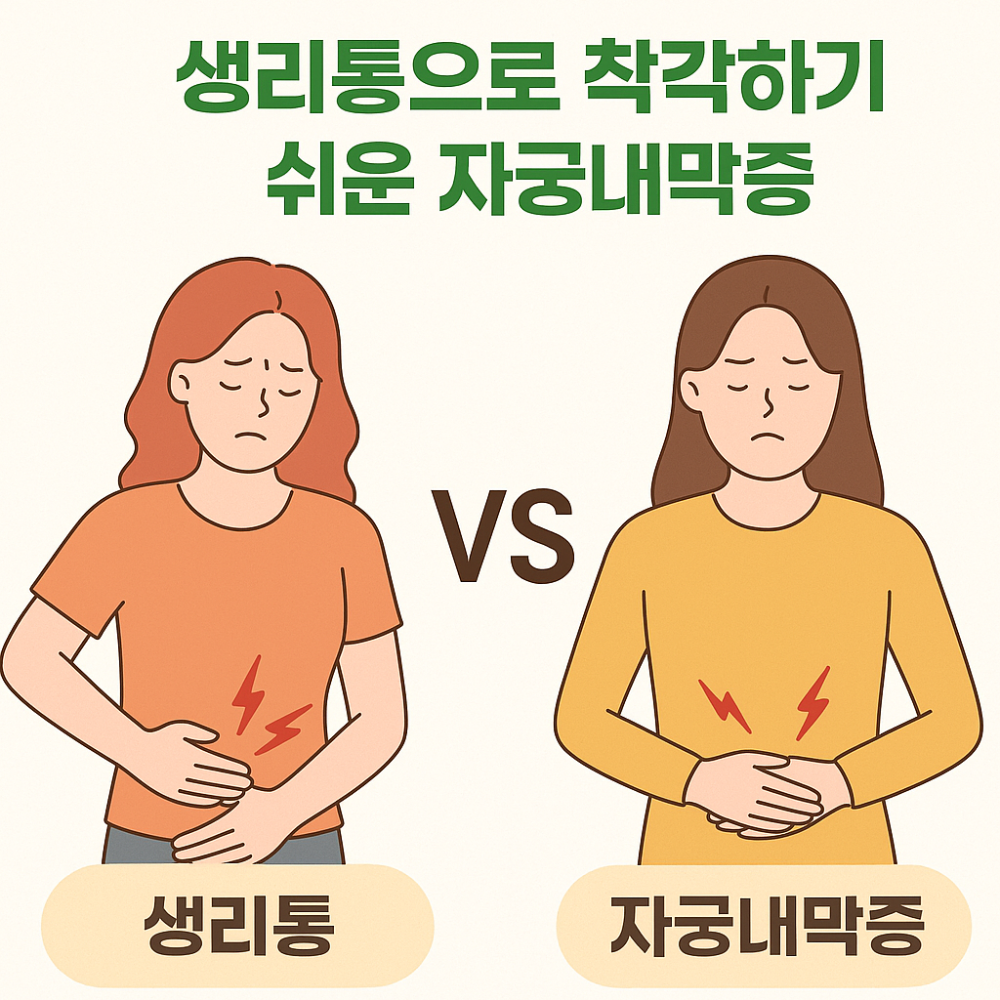 생리통으로 착각하기 쉬운 자궁내막증 사진