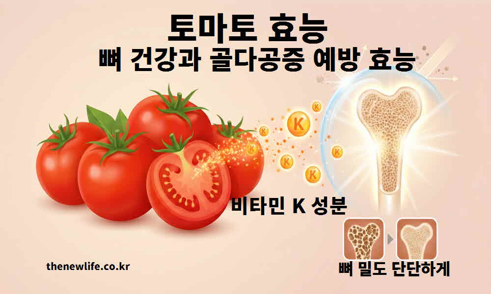 토마토 뼈 건강 골다공증 예방