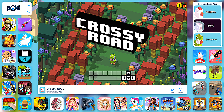 poki-홈페이지에서-길건너-친구들-게임하기