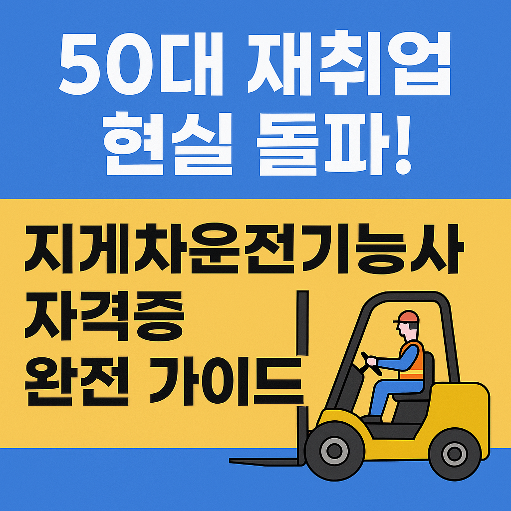 50대 재취업 지게차운전기능사