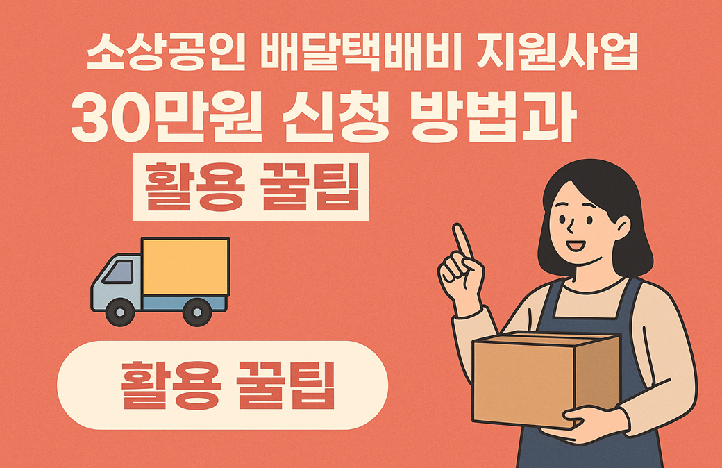 소상공인 배달,택배지 지원