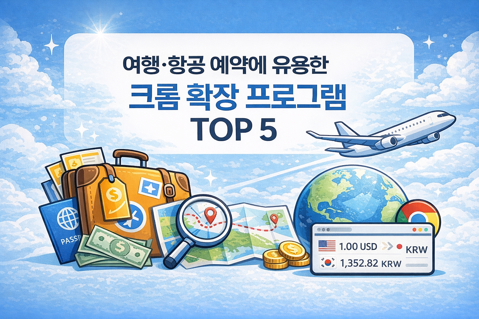 여행·항공 예약에 유용한 크롬 확장 프로그램 TOP 5