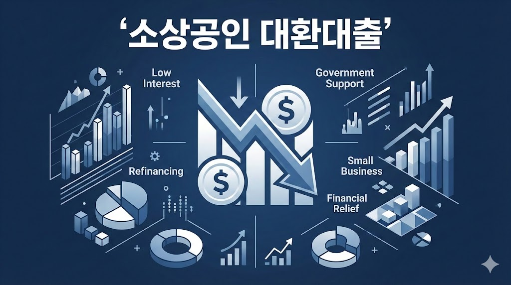 2026년 소상공인 저금리 대환대출 지원 정책 안내 인포그래픽