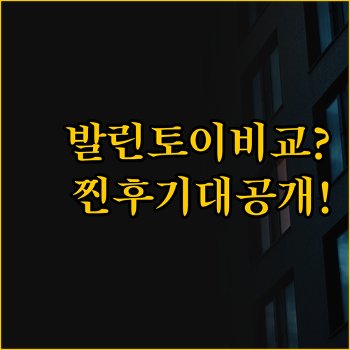 내돈내산 찐 후기 발린토이 두 숙소 ..