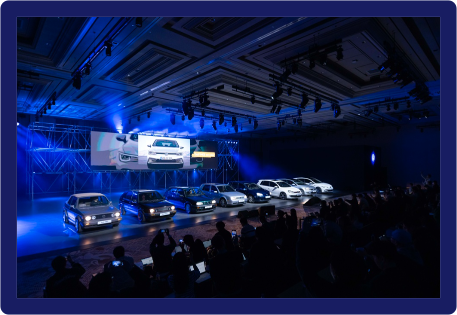 폭스바겐 신형골프 영종도 출시회장